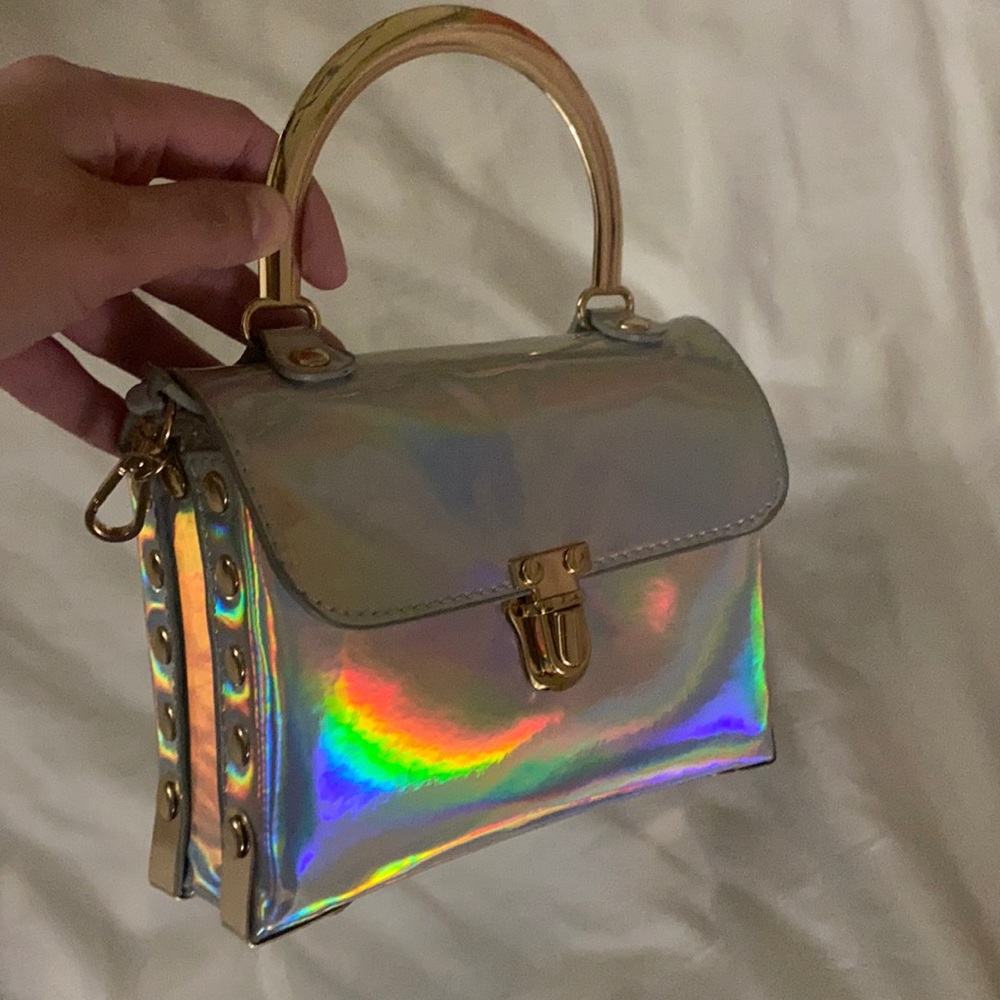 Iridescent Crossbody/clutch bag